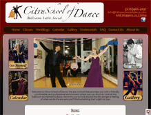 Tablet Screenshot of citrusschoolofdance.com